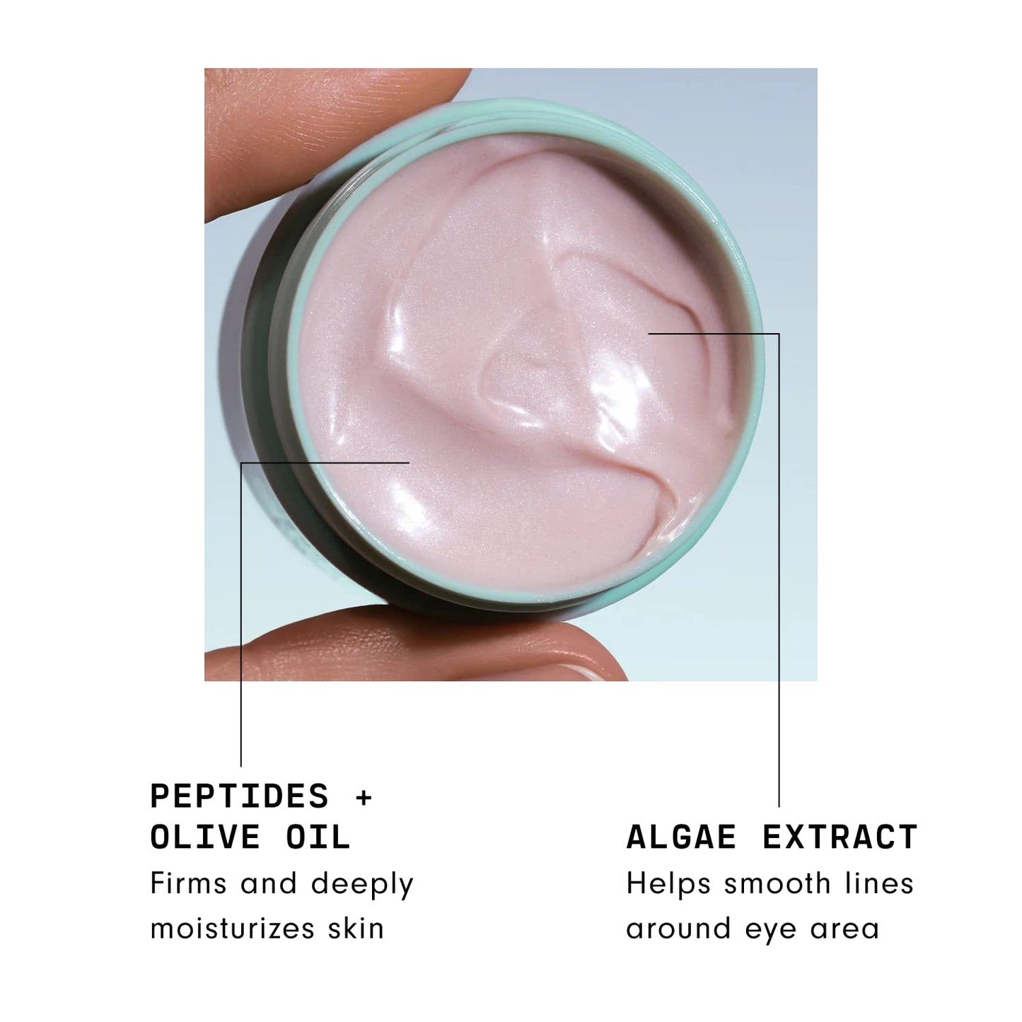 Versed Zero-G Smoothing Eye Cream - Smoothing Algae Extract, Firming Peptides and Deeply Moisturizing Olive Oil - Vegan Eye Cream For Wrinkles