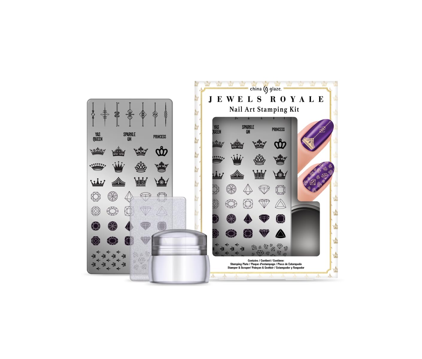 China Glaze - Jewel Royale Nail Art Stamping Kit Beauty & Personal Care China Glaze