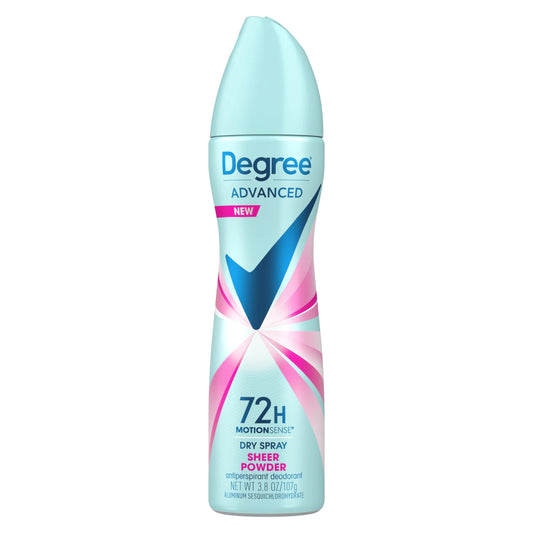 Degree MotionSense Dry Spray Antiperspirant, Sheer Powder 3.8 oz (Pack of 12) Beauty & Personal Care Degree