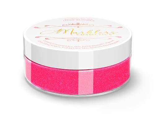 MARBLERS Neon Face & Body Glitter [Fluorescent Pink] 0.18oz (5g) | Fine | Non-Toxic | Vegan | Cruelty-Free | Ethically Sourced | Festival Makeup |