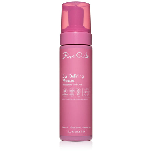 Rizos Curls Curl Defining Mousse - Lightweight Foam for Volume & Hydration - Shine & Definition for Every Curl Pattern: Wavy, Curly, Coily 1a-4c Hair