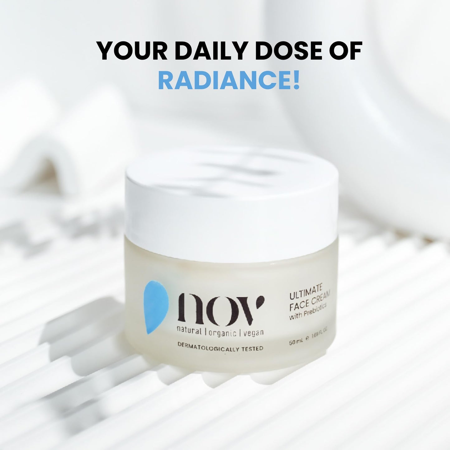 NOV Ultimate Face Cream - Face Moisturizer for Collagen Boost - Anti Aging Moisturizer Cream for Firming, Hydrating, Replenishing Skin - 1.69 oz