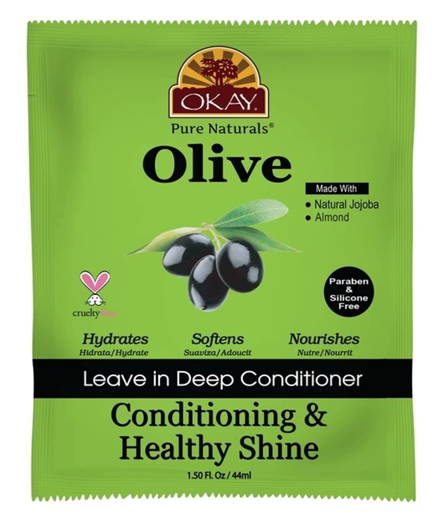 Okay Leave-In Deep Conditioning Packettes Olive Oil (12 Pieces)