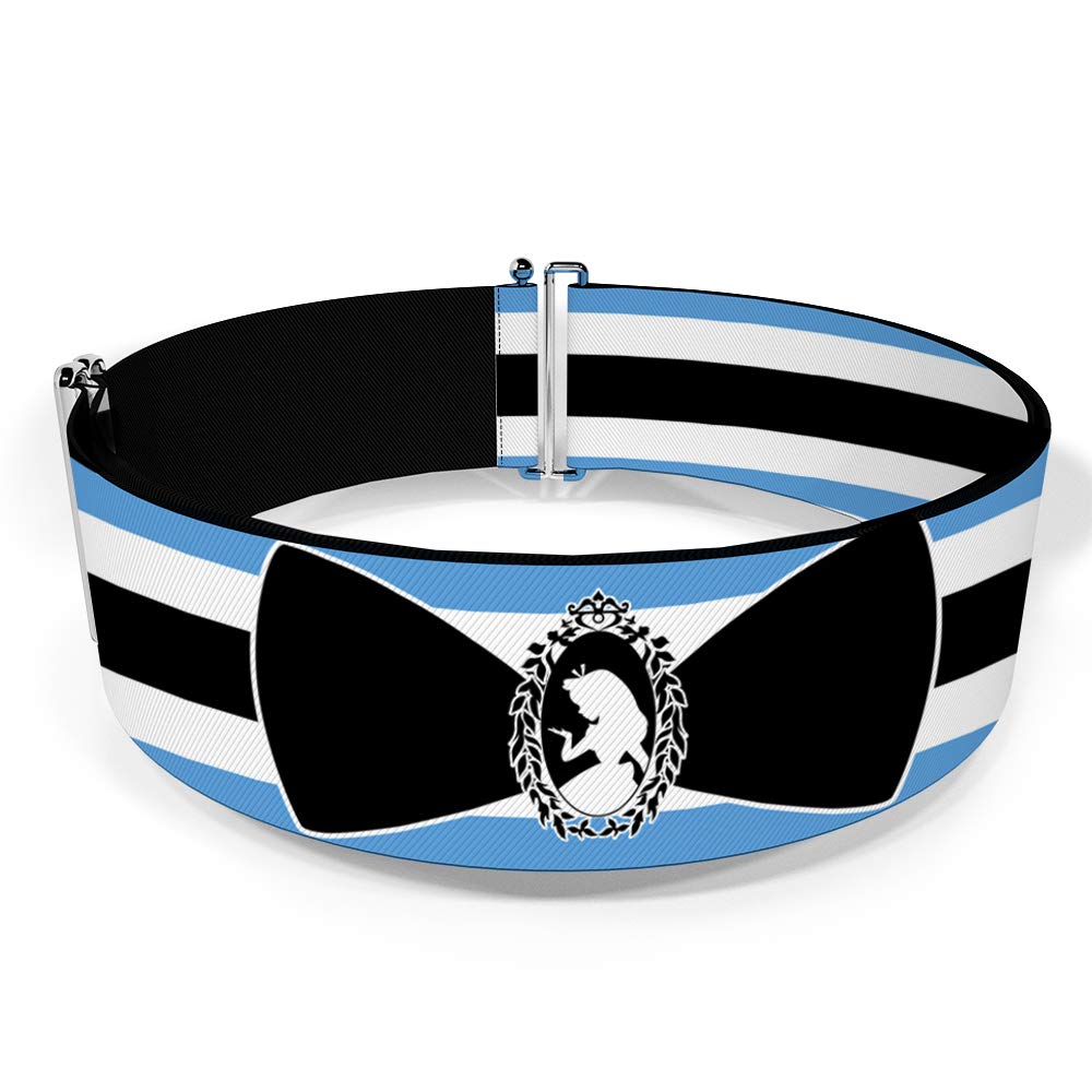 Buckle-Down womens Cinch Alice in Wonderland Stripe Bow 28 to 52 Inch Belt, Multicolor, Inch US