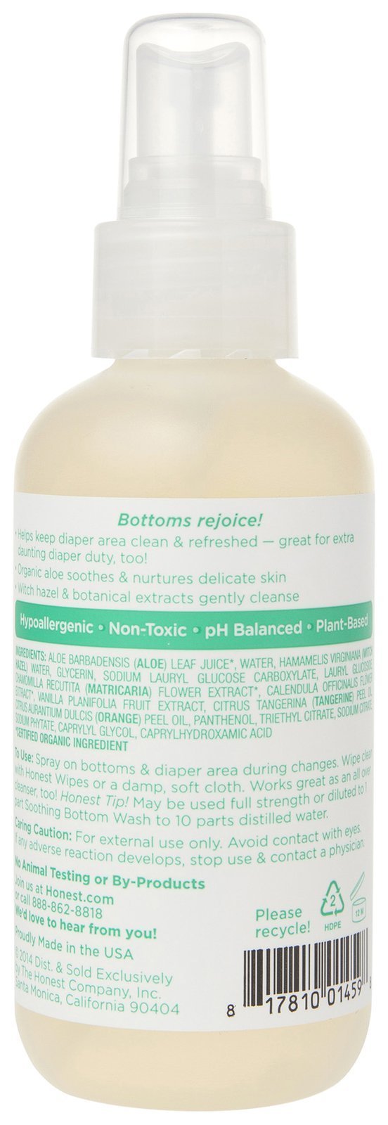 Honest Soothing Bottom Wash, 5 Ounce Beauty & Personal Care The Honest Company