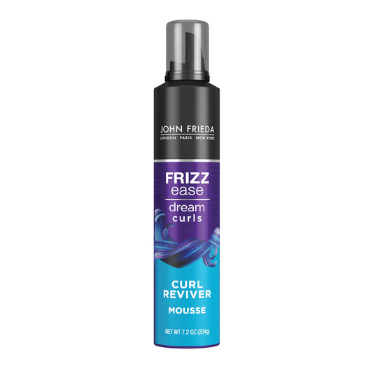 John Frieda Frizz Ease Curl Reviver Mousse, Enhances Curls, Soft Flexible Hold, Mousse for Curly or Frizzy Hair, 7.2 Ounces, Alcohol-Free Beauty & Personal Care John Frieda