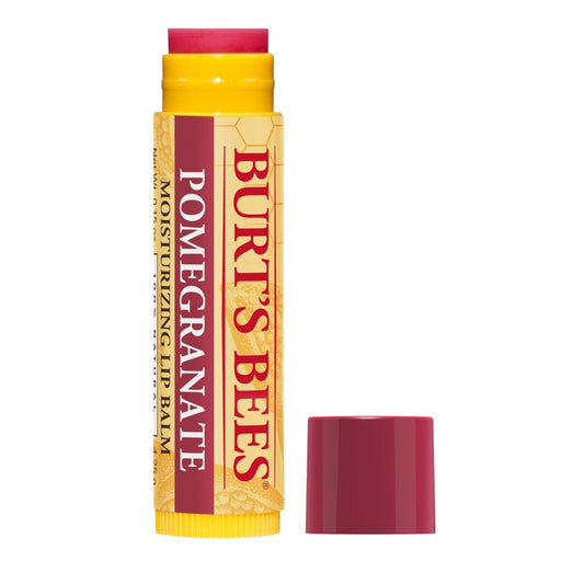 Burt's Bees 100% Natural Moisturizing Lip Balm, Pomegranate with Beeswax and Fruit Extracts, 1 Tube