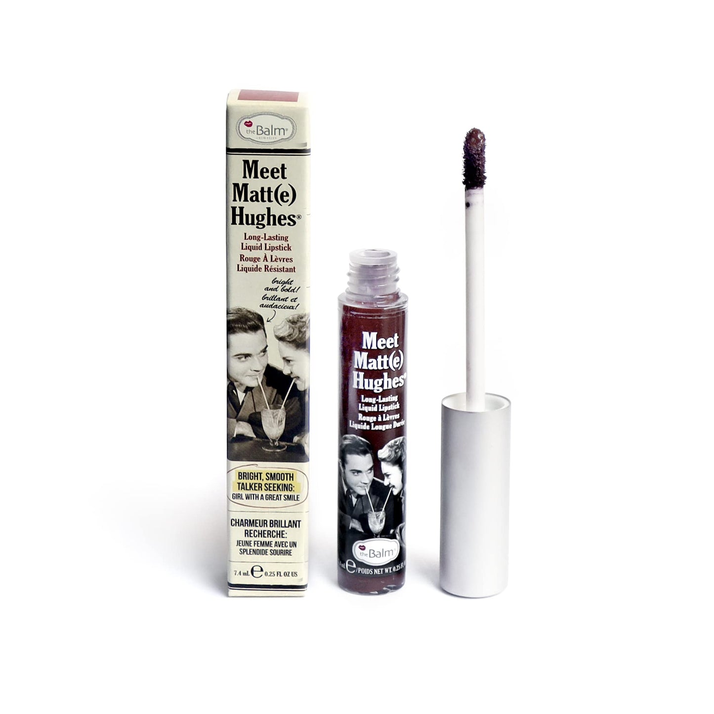 Meet Matte Hughes Long Lasting Liquid Lipstick - Fierce by the Balm for Women - 0.25 oz Lip Gloss