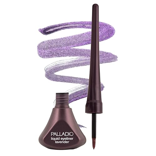 Palladio Liquid Eyeliner, Highly Pigmented and Waterproof Eyeliner, For Intense Eye Definition, Smear-proof Eyeliner Liquid, Includes Easy Grip Wand