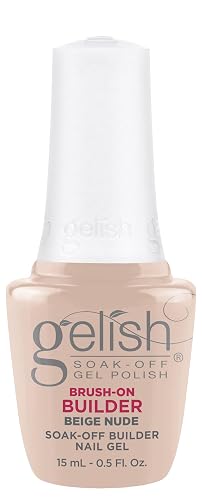 Gelish TPO-Free Soak-Off Brush-On Builder - Beige Nude, 15 mL Beauty & Personal Care Gelish