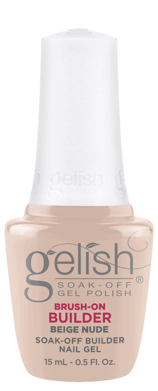 Gelish TPO-Free Soak-Off Brush-On Builder - Beige Nude, 15 mL Beauty & Personal Care Gelish