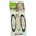 Scunci No Slip Grip™ Oval Clips Assorted Colors 3 Count