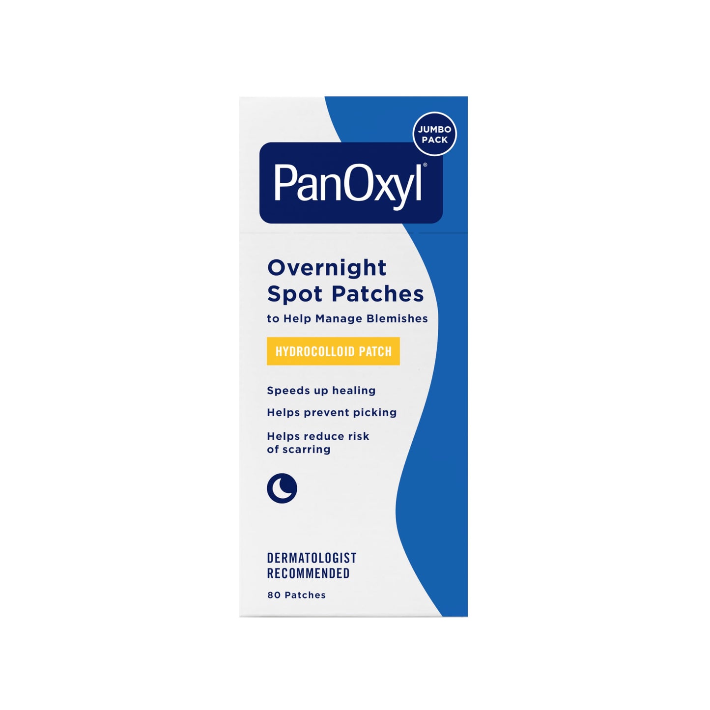 PanOxyl PM Overnight Spot Patches, Advanced Hydrocolloid Healing Technology, Fragrance Free, 80 Count Beauty and Personal Care PanOxyl