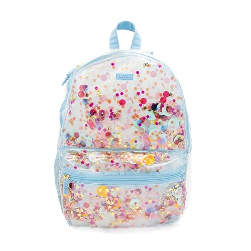 Packed Party Celebrate Every Day Clear Backpack; Women's Small Fashion Shoulder Book Bag; Great for Ladies at School, Work, Travel, and the Beach…