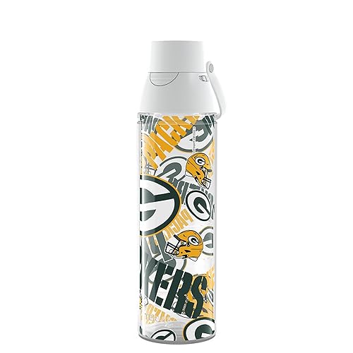 Tervis NFL Green Bay Packers All Over Made in USA Double Walled Insulated Tumbler Travel Cup Keeps Drinks Cold & Hot, 24oz Venture Lite Water Bottle