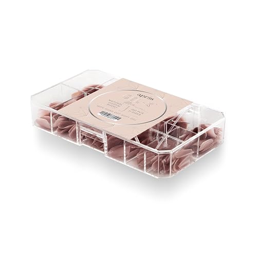 Apres Neutrals Gel-X Maisie Box Of Press On Nails, 11 Sizes 00-9, Soft Gel Nail Tip Box (150pcs) (Natural Coffin Short, 150pcs) Beauty & Personal Care APRÉS