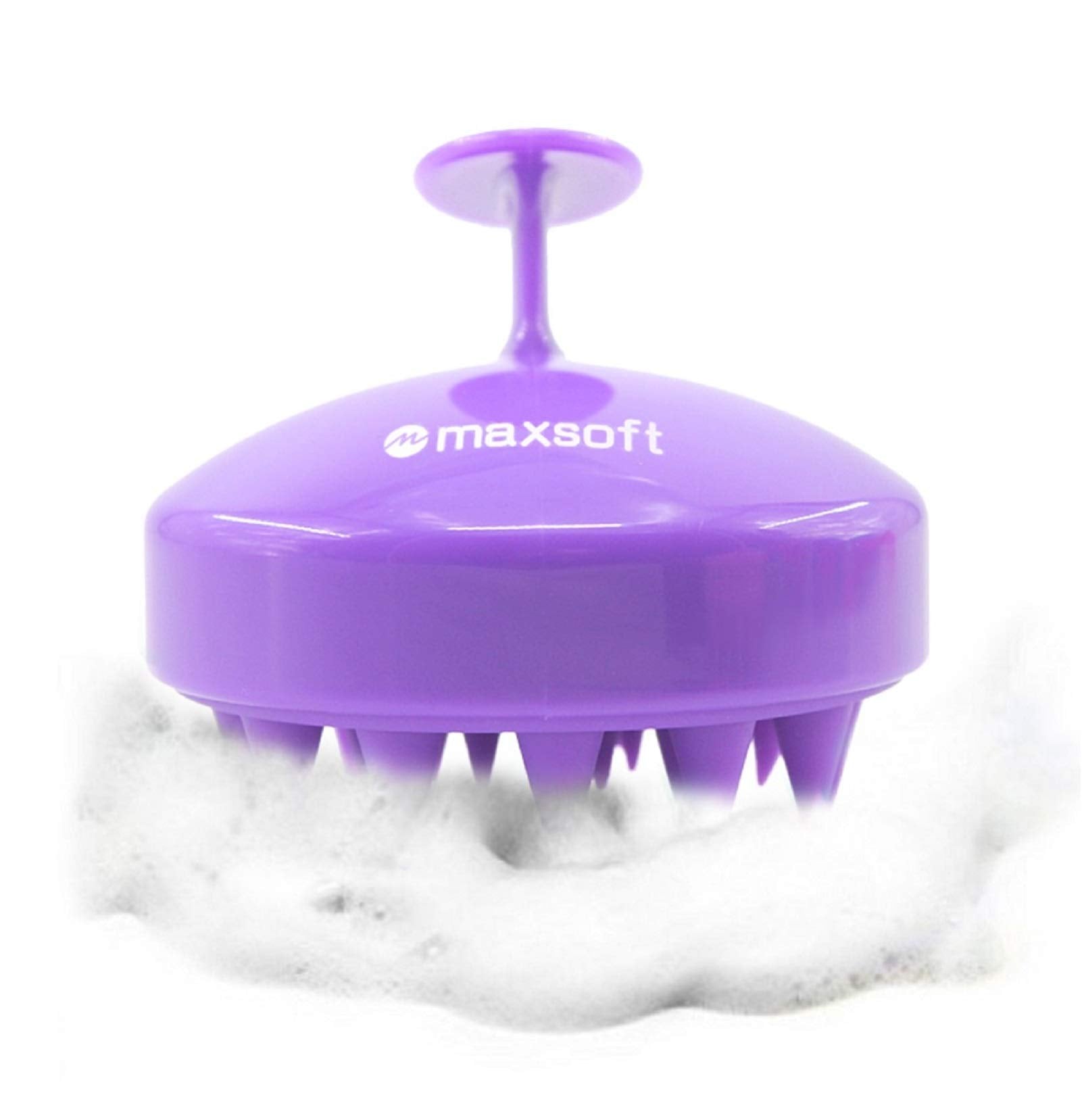Maxsoft Hair Scalp Massager Shampoo Brush, Scalp Care Brush (Purple ...