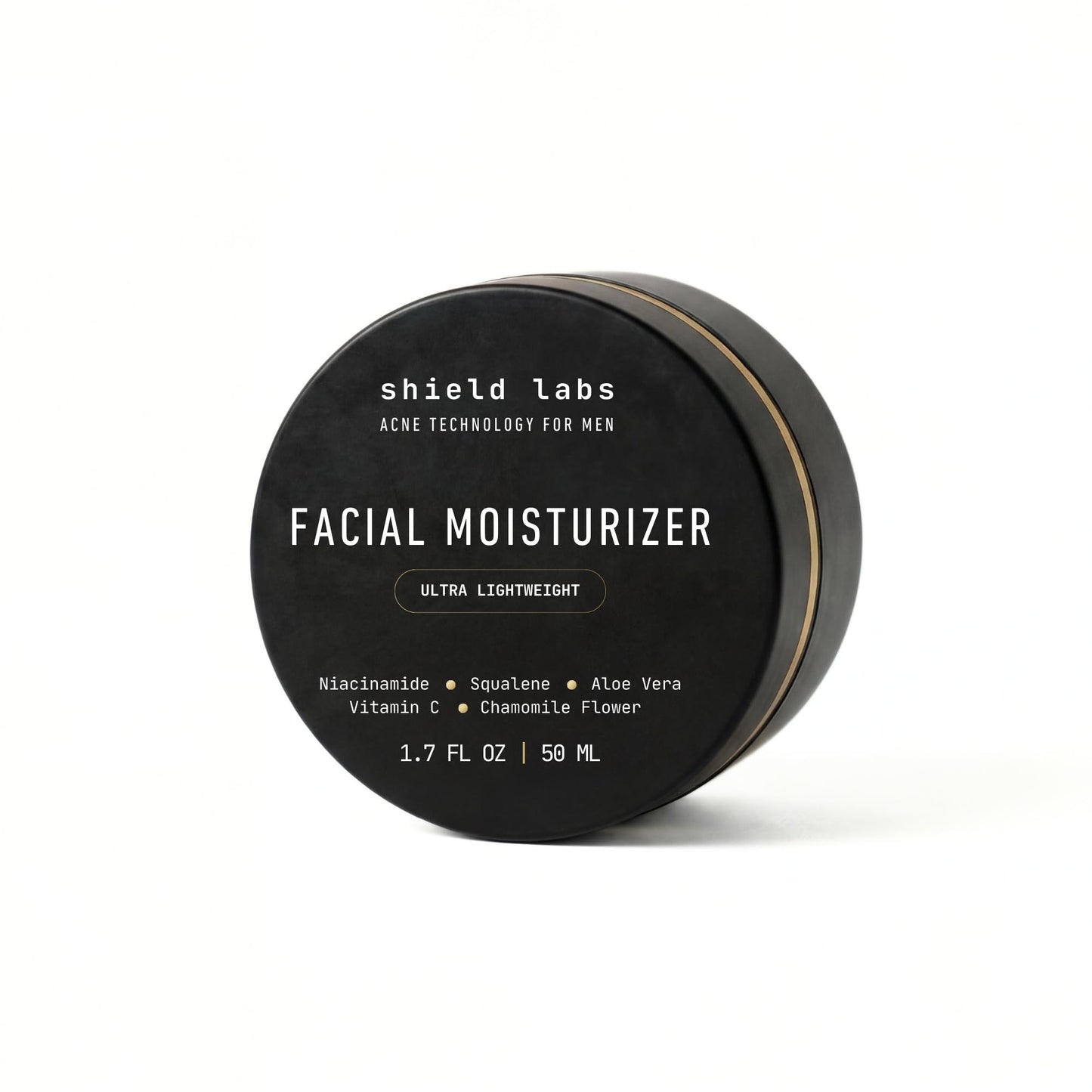 Shield Facial Moisturizer for Men and Boys, Lightweight Hydration Cream for Oily or Sensitive Skin, 1.7 oz, Pack of 1