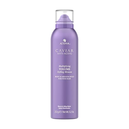 Alterna Haircare CAVIAR Anti-Aging Multiplying Volume Styling Mousse, 8.2 Fl Oz | For Fine, Thin Hair | Medium Hold | Create Instant Volume