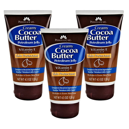 Personal Care Petroleum Jelly Vitamin E and Cocoa Butter Lotion 4.5 Oz (3 Pack) Vitamin E Cream for Skin with Cocoa Butter Cream Petroleum Jelly Tube Beauty & Personal Care personal care