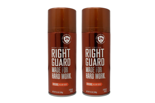 Right Guard - Made For Hard Work - 8.5 Ounce Aerosol Original 24Hr Deodorant (251ml) (Pack of 2) Beauty and Personal Care Right Guard