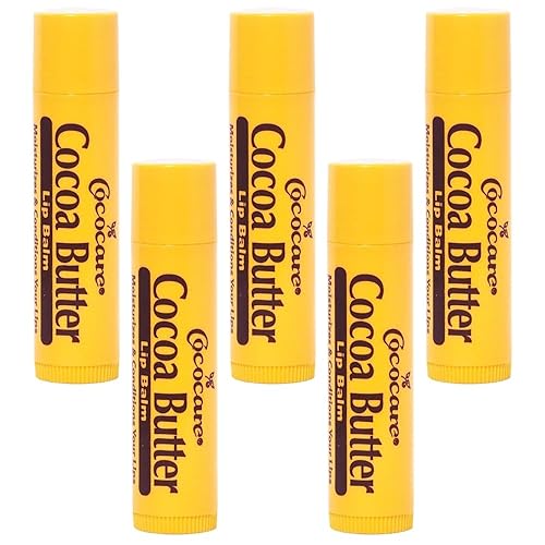 Cococare Cocoa Butter Lip Balm - The Little Yellow Stick Enriched with Natural Cocoa Butter - Conditions & Protects Lips with Hydrating Formula