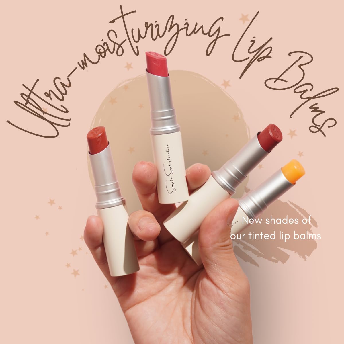 Natural Lip Balm - 100% Grass-fed Beef Tallow, Argan Oil, CoQ10, Astaxanthin, Hyaluronic Acid - Moisturizing, Organic - Made in USA (Cool Rose) Beauty and Personal Care Simple Sophistication
