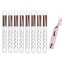 Lash Shampoo brushes Cosmetic Brushes Peel Off Blackhead Brush Remover Tool Nose Cleaning Washing Brush Lash Cleanser Soft Brushes (ROSE GOLD WHITE)