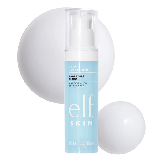 e.l.f. SKIN Holy Hydration! Hydrating Serum, Ultra Moisturizing Formula, Strengthens & Protects Skin, 1.01 Fl Oz, 30 ml