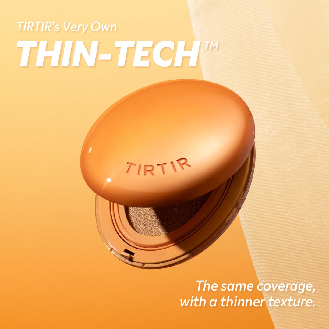 TIRTIR Mask Fit Ai Filter Cushion Foundation | AI-Like Semi-Matte Finish - Up to 72-Hour Medium to Full Coverage Korean BB Cushion Make up Beauty Beauty and Personal Care TIRTIR
