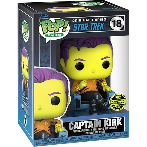Funko Pop Digital: Star Trek Captain Kirk Legendary Black Light Physical Redemption