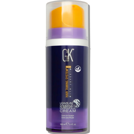 GK HAIR Global Keratin Leave In Bombshell Purple Cream (3.4 Fl Oz/100ml) Conditioning Smoothing Moisturizing Hydrating Frizz Control for Blonde