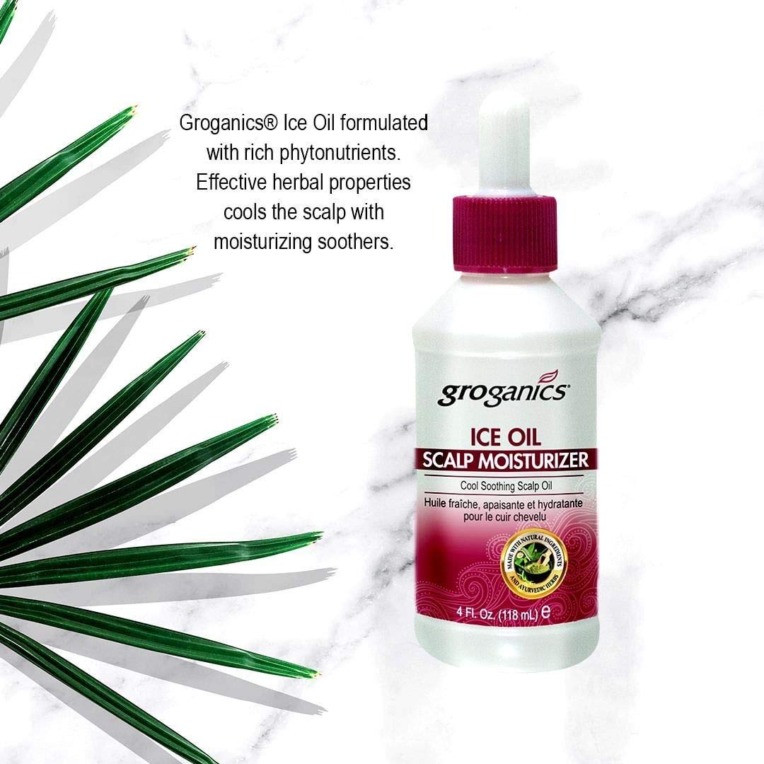 Groganics DHT Ice Oil Scalp Moisturizer, 4 Ounce (76083PUGRP1)