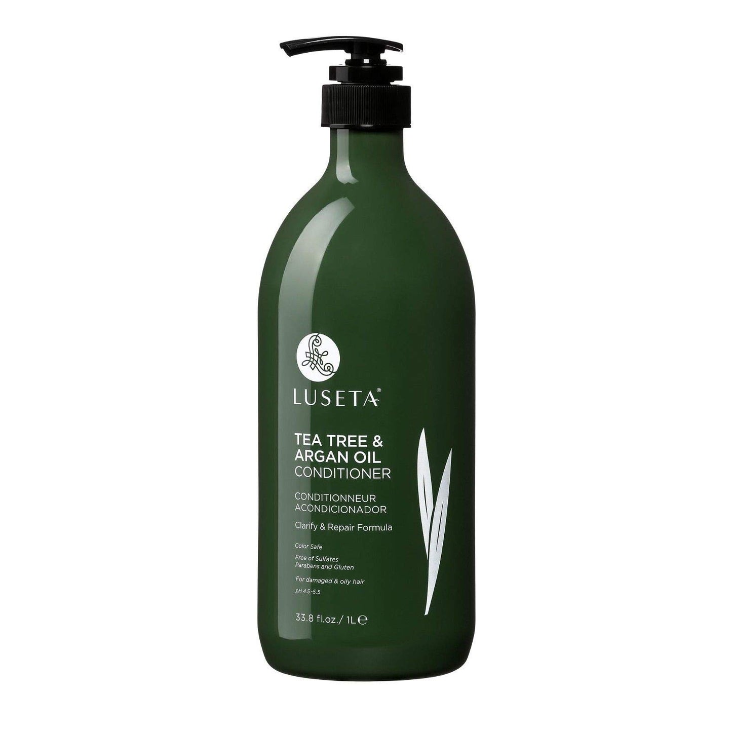 Luseta Tea Tree & Argan Oil Detangling Shampoo & Conditioner Set, 2 x 33.8 Oz