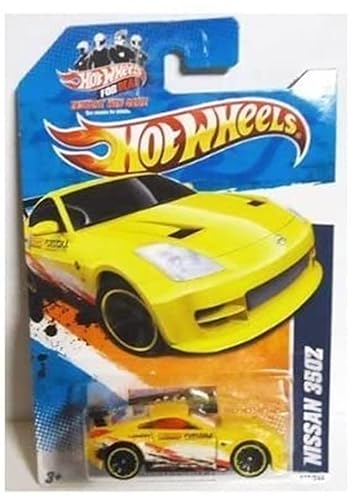 2011 Hot Wheels NISSAN 350Z YELLOW Nightburnerz series 2 of 10, #112