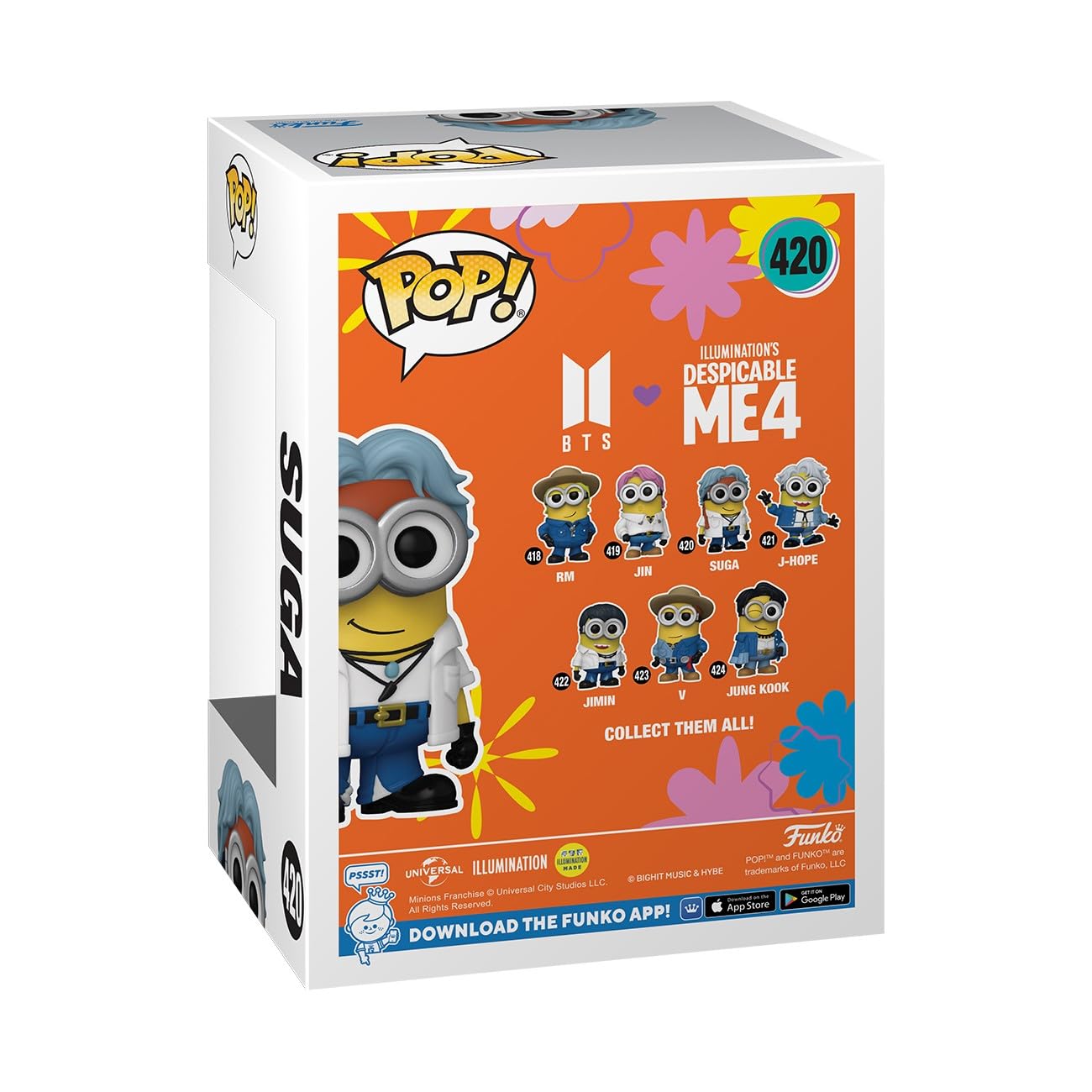 Funko POP! Rocks: Minions X BTS - Suga - SUGA - BTS + Minions - Collectable Vinyl Figure - Gift Idea - Official Merchandise - for Kids & Adults…