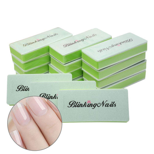 BlinkingNails Nail Buffer File with Double Sides Professional Nail Polishing Block 1000/4000 Grit Shiner Manicure Nail Art Tools for Natural Nails