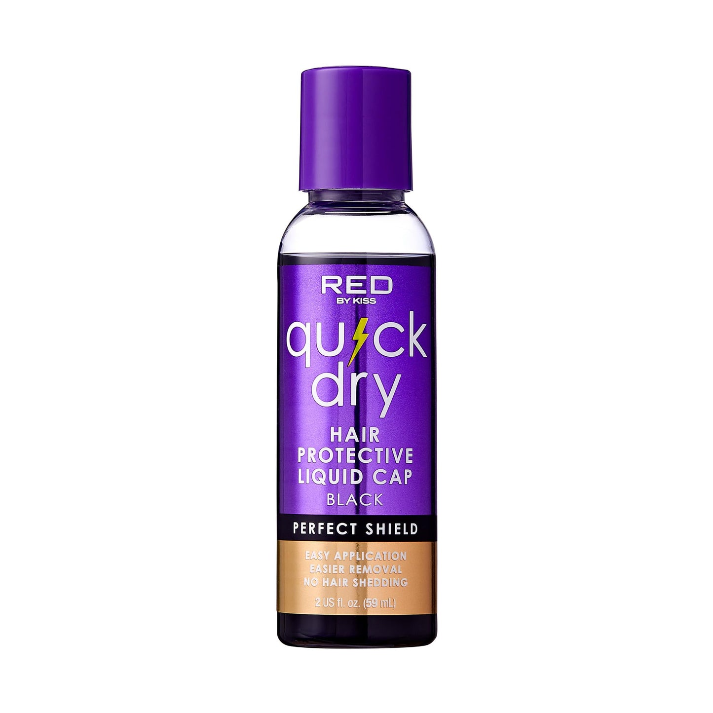 Red by Kiss Quick Dry Hair Protective Liquid Cap, Strong Lightweight Protection from Weaves Glue Damage, Fast Application, Quick Drying, & Easy