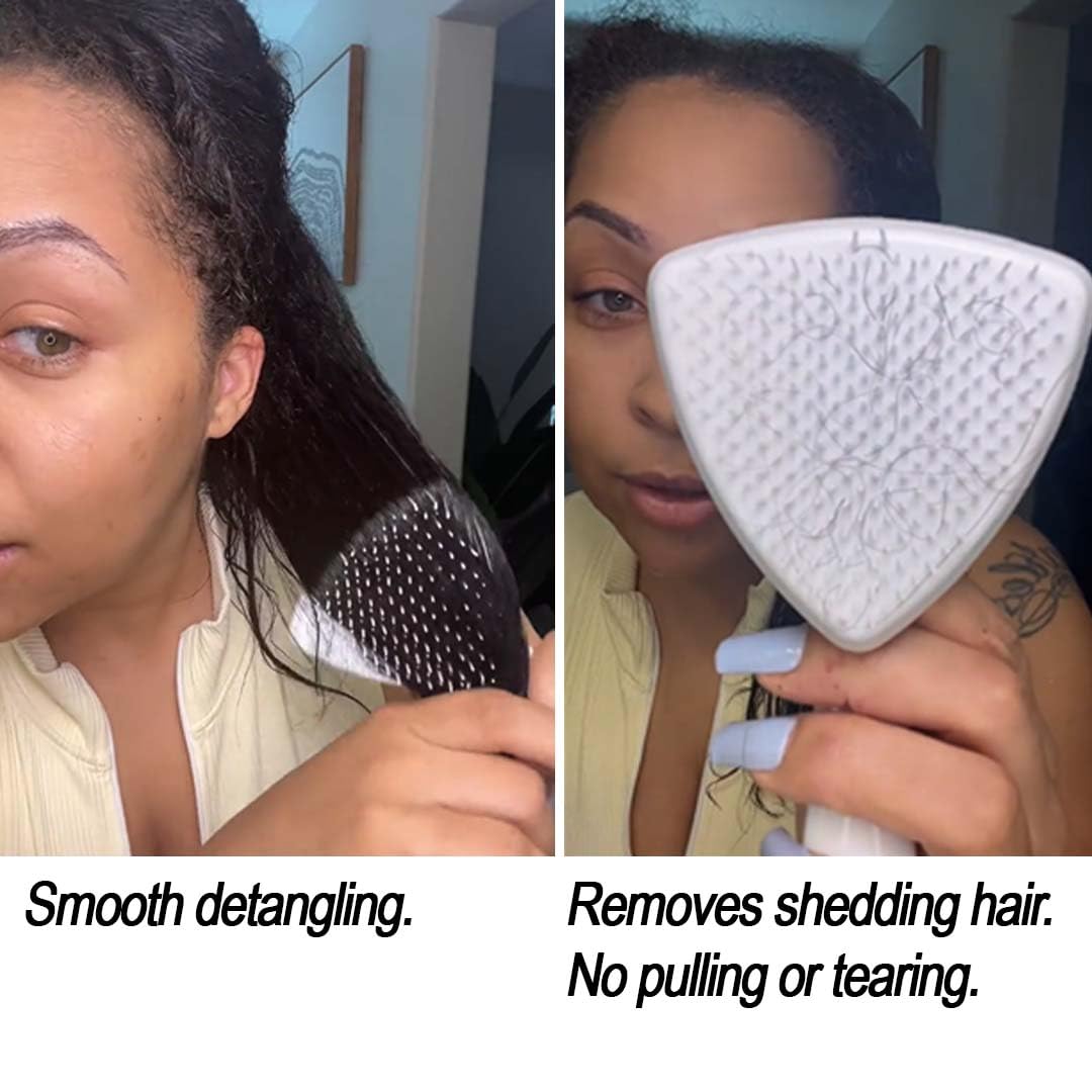 Cricket Ultra Smooth Coconut Detangling Brush for Wet, Dry Hair Anti-Frizz Detangler Shower Hairbrush with Coconut Oil and Keratin Protein Infused