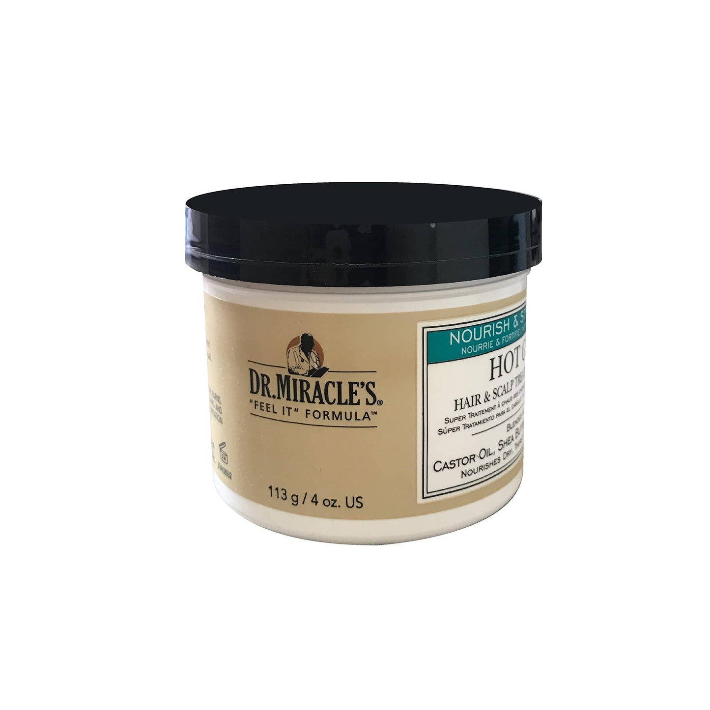 Dr. Miracle's Feel It Formula Hot Gro, Hair & Scalp Treatment 4 oz. (Pack of 2) by Dr. Miracle