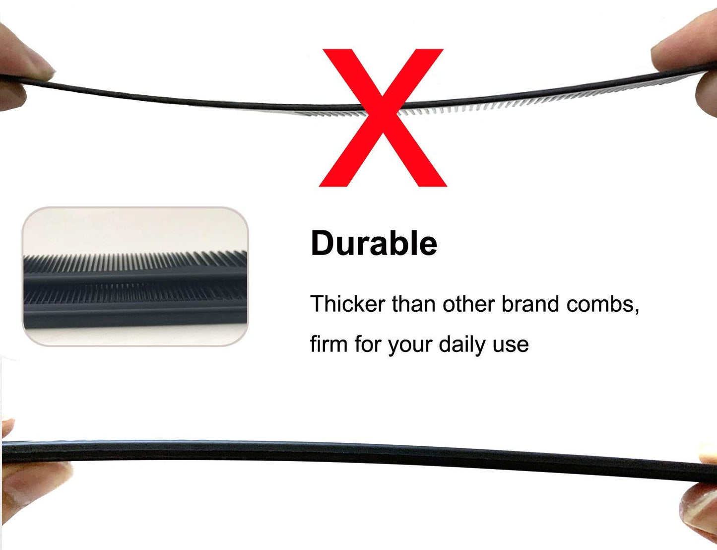 3 Pack Carbon Fiber Cutting Comb - Professional 8.15' Styling Comb for All Hair Types, Fine and Wide Tooth Beauty and Personal Care AFT90