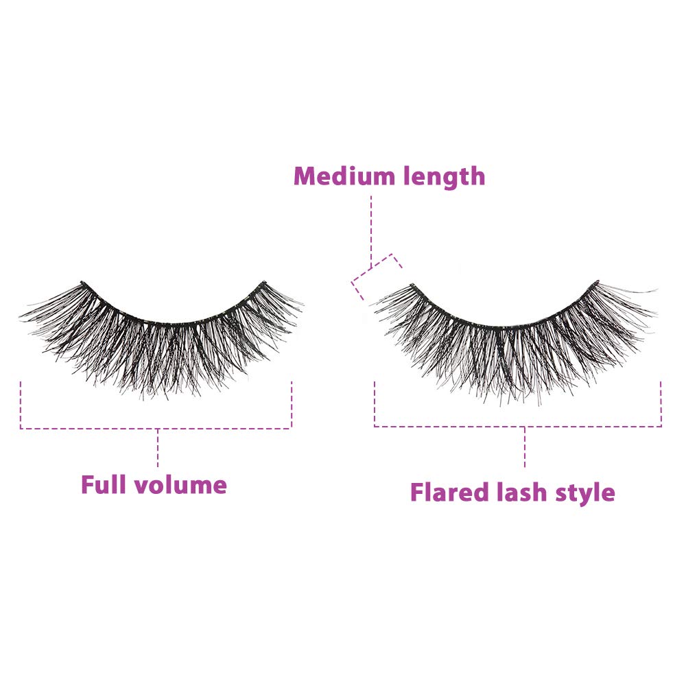 Ardell Double Up False Eyelashes - Double Demi Wispies Strip Lashes, Wispy Dramatic Look, Reusable Fake Lashes for Women, 4 Pairs