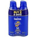 Coppertone, Sport 4-In-1 Performance Spf 50 Sunscreen Spray Twin Pack, 2 Pack