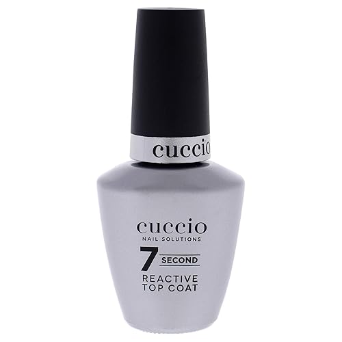 Cuccio Colour Super 7 Second Nail Top Coat - Super Quick Drying Formula - Creates A High Gloss Finish With Incredible Long-Lasting Durability