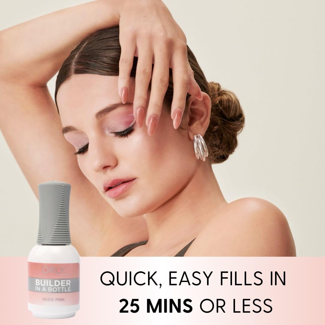 Orly GELFX Builder in a Bottle Colors | Self leveling all-in-one formula for nail extensions (Nude Pink) Beauty & Personal Care Orly