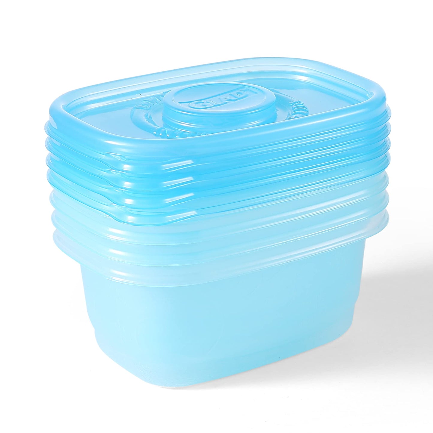 Glad Food Storage Containers - Glad FreezerWare Container - Small - 24 Ounce - 4 Containers