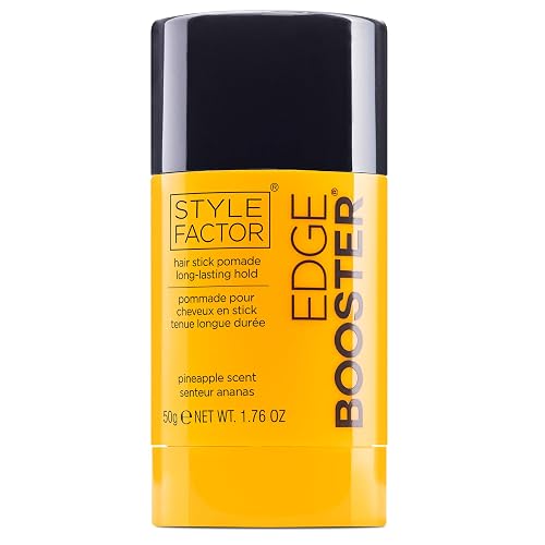 Style Factor EDGE BOOSTER Hair Wax Stick Pomade with Beeswax | Strong Hold Slick Stick for Flyaways, Edges & Baby Hair for Sleek Buns & Ponytails |