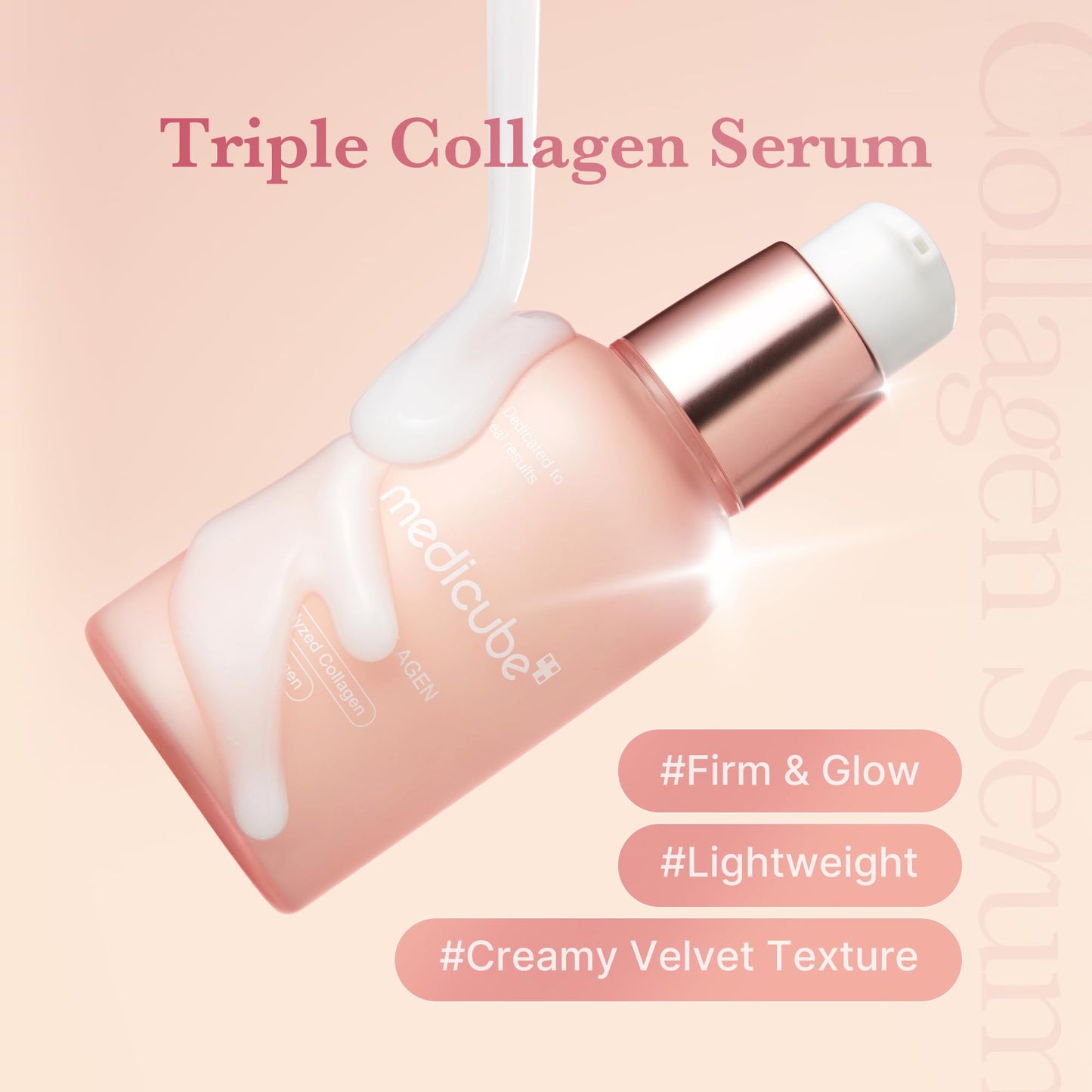 Medicube Triple Collagen Serum 1.85 fl.oz - Nourish dull skin with Triple Collagen Complex - A lightweight serum with Niacinamide and Hyaluronic Acid Beauty and Personal Care medicube