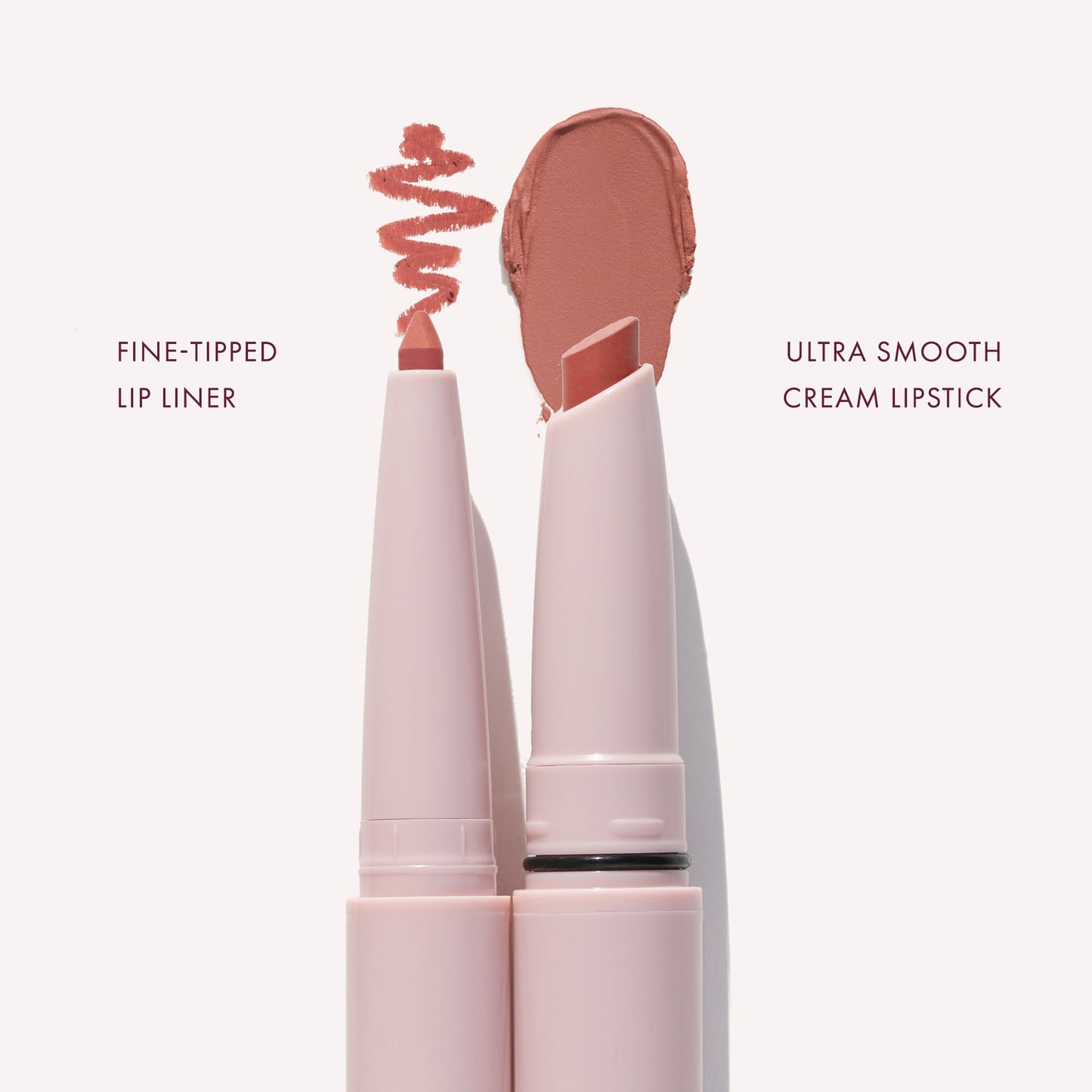Wander Beauty Lipsetter Dual Cream Lipstick + Lip Liner - Ticket to Tawny - Ultra-Smooth, Hydrating Lipstick and Brown Nude Lip Liner with a Soft