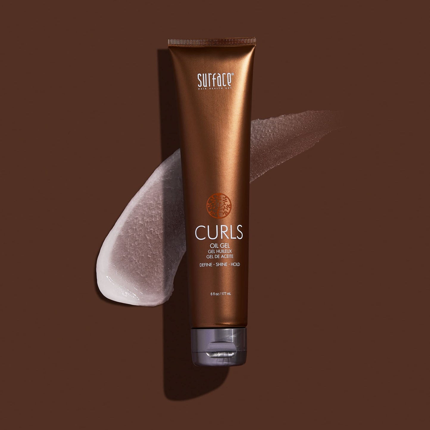 SURFACE Hair Curls Oil Gel - Defines, Adds Shine, and Provides Frizz Free Style Longevity - 6 fl oz